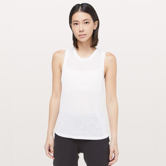 lululemon athletica Tops - Lululemon Timeless Classic Tank Top – White Size 8